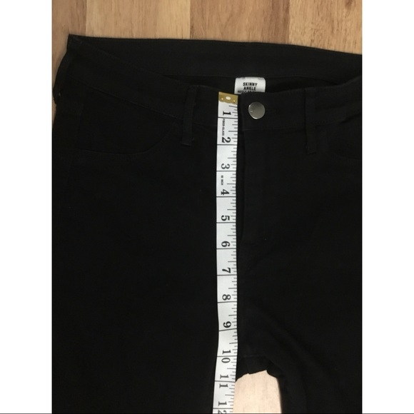 H&M Mid-Rise Black Skinny Ankle Denim Sz 28 - Picture 5 of 8
